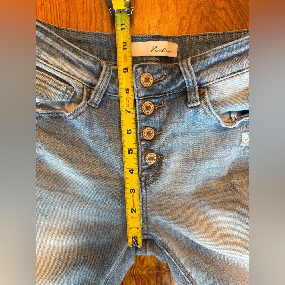 KanCan SIZE 26 Estilo Light Blue Distressed Slim Fit Bootcut Jeans - Picture 7 of 11